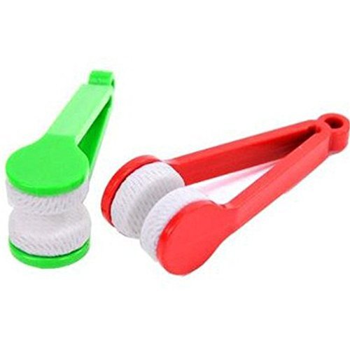 5 Pcs Mini Sun Glasses Eyeglass Microfiber Spectacles Cleaner Soft Brush Cleaning Tool Mini Microfiber Glasses Eyeglasses Cleaner Cleaning Clip (Random Color)
