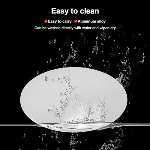 Yosoo Health Gear Monitor Swivel Base, 360 Rotation Aluminum Stand | Non-Slip Tablet Turntable, Computer Mobile Phones Silver, Desktop Plate
