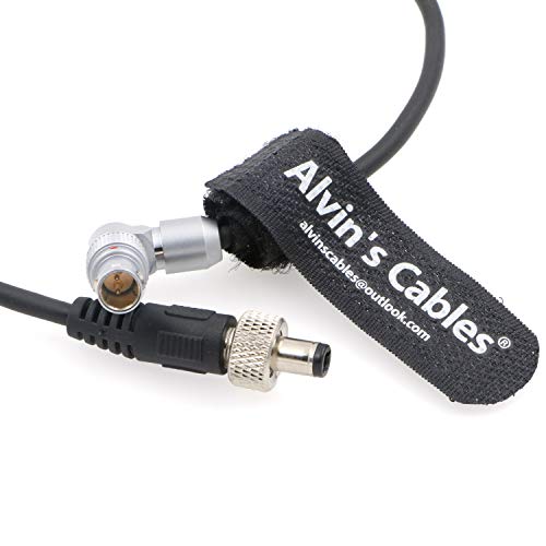 Alvin's Cables Z CAM E2 Flagship Rotatable Right Angle 2 Pin to Straight Lock DC Power Cable for Atomos Ninja V OSEE G7 Monitor Adjustable 90 Degrees 2 Pin Cord for Z CAM E2-S6 E2-F6 E2-F8 Adjustable 2 pin to straight lock DC