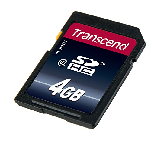 Transcend 4GB Class 10 SDHC Card (TS4GSDHC10) Standard Packaging