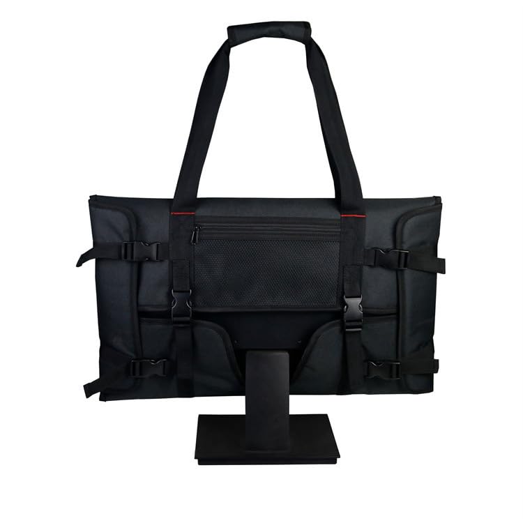 Qiilu 24 Inch Monitor Travel Case, Computer Monitor Bag Portable Protective Carrying Case for 24" LCD Screens and Monitors