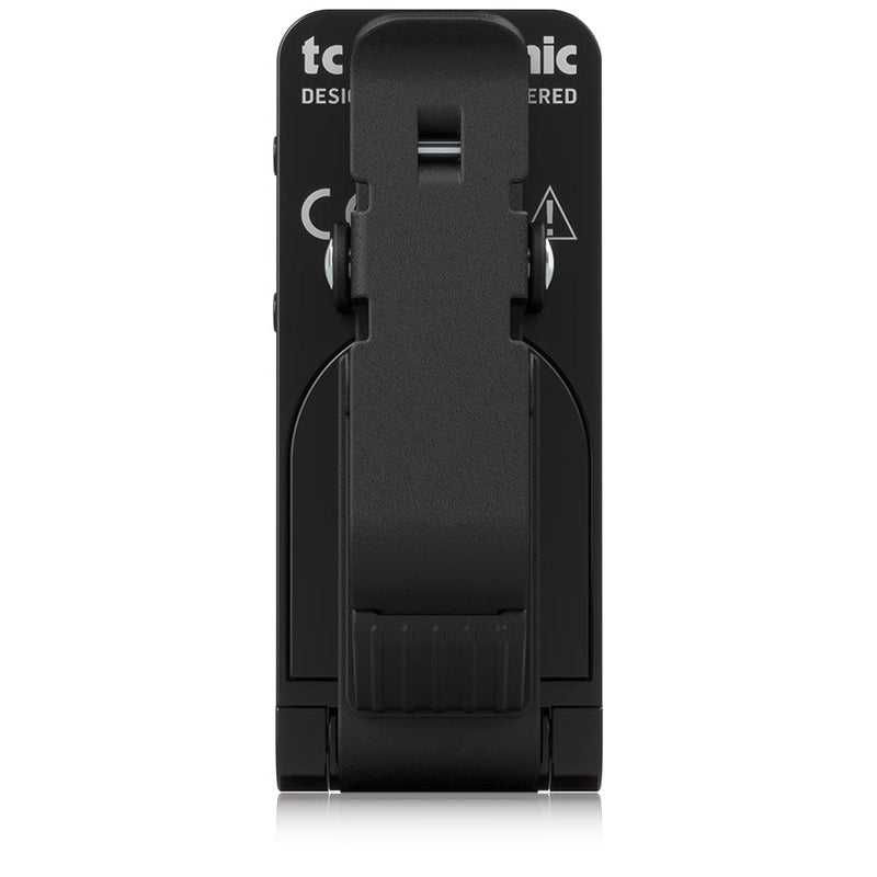TC Electronic POLYTUNE CLIP Clip-On Tuner with Polyphonic, Strobe and Chromatic Modes and 108 LED Matrix Display for Ultimate Tuning Performance Black
