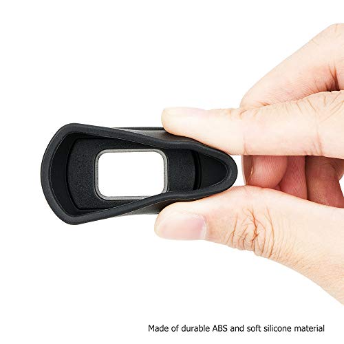Long Soft Eyecup Eyepiece Viewfinder Cover & F Mount Body Cap Rear Lens Cover for Nikon D750 D780 D7500 D7200 D7100 D7000 D5200 D5100 D5000 D3500 D3400 D3300 D3200 D3100 D3000 & More Nikon Cameras
