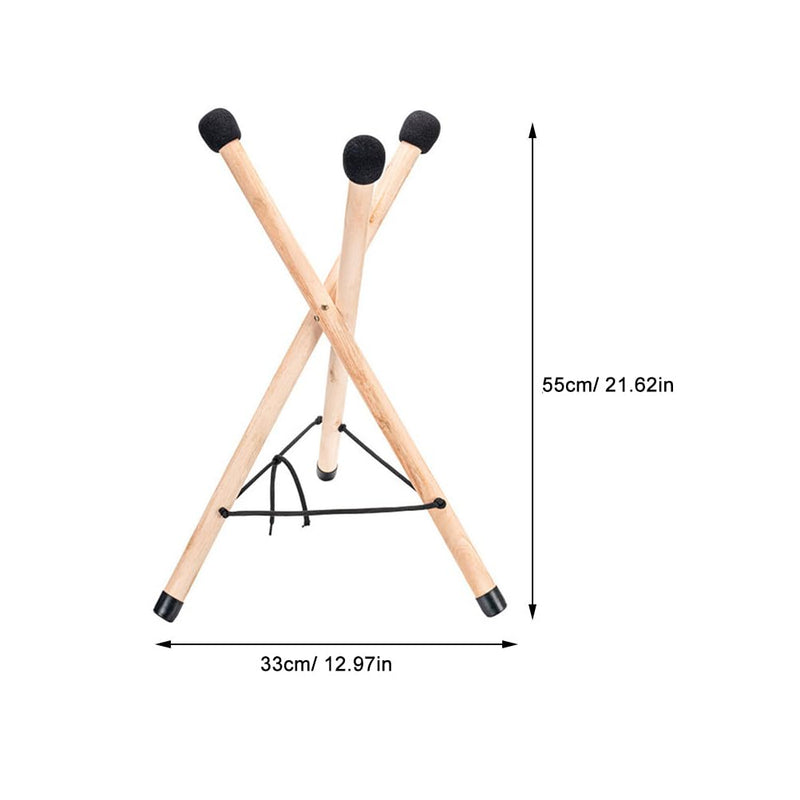 VICASKY Handpan Stand Steel Drum Hand Pan Bongo Stick Display Holder Sticks Rack Car Mounted Lightweight Djembe Floor Tongue Wood Bracket Vaguelly Portable Tripod Show Racks For Drums Instruments