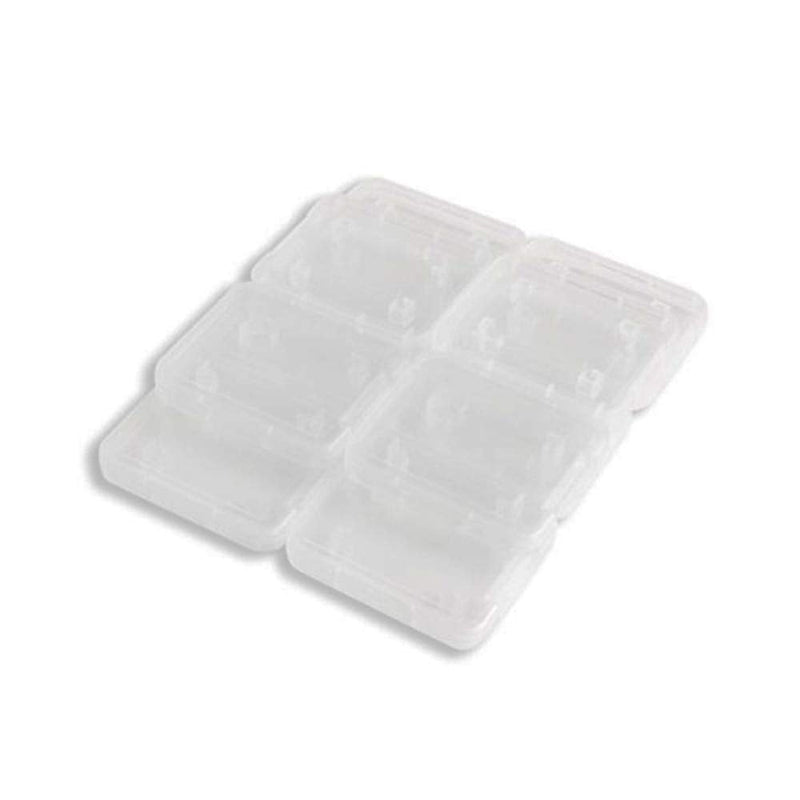 20 Pcs Plastic Memory Card Storage Case Compatible with SD MMC/SDHC PRO Duo White