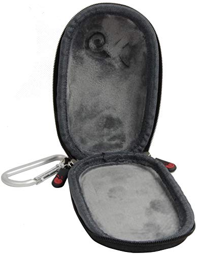 Hermitshell Nylon Travel Case with Carabiner Fits Apple Magic Mouse (I and II 2nd Gen) (Black) Black Nylon