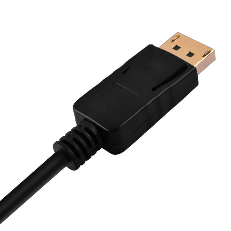 DP to VGA Adapter,Display Port to VGA Adapter Gold-Plated (Male to Female) Compatible with Computer Desktop Laptop PC Monitor Projector HDTV Black DP TO VGA