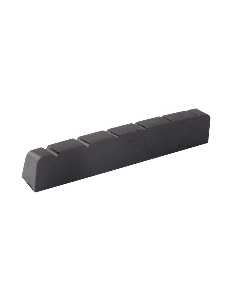 [AUSTRALIA] - Metallor 6 String Graphite Guitar Nut Pre-Slotted Top Nut Compatible with Les Paul LP SG Style Electric Guitar or Acoustic Guitar Black 43 x 9 x 6mm Set of 2pcs. 