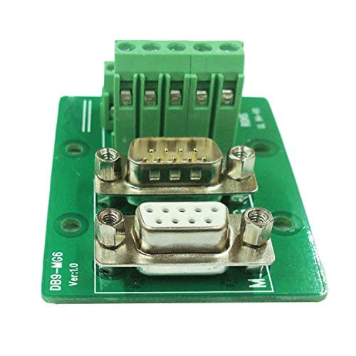 Avanexpress DB9 Breakout Connector RS232 Serial 9 Pin Connector Db9 Terminal (Male and Female Adapter)