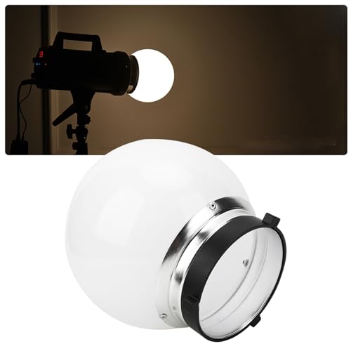 15cm Soft Light Ball, Translucent Flash Lampshade for Bowens Mount Spherical Diffuser Photography Accessory for Portrait Shooting, Advertising Portrait, Art Portrait, etc