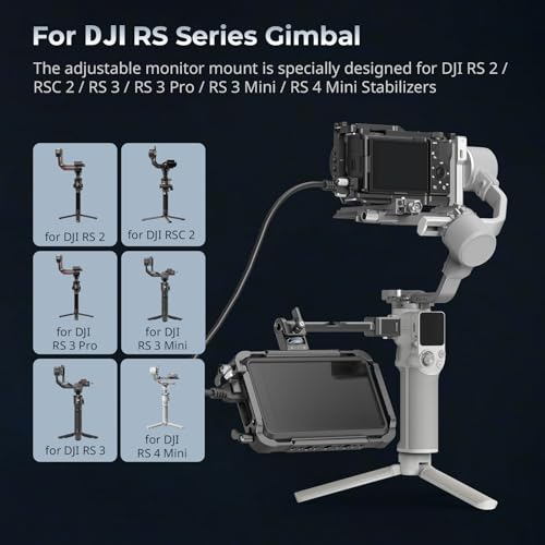 SmallRig Camera Monitor Mount w/Quick Release NATO Clamp, Cold Shoe Mount Classic