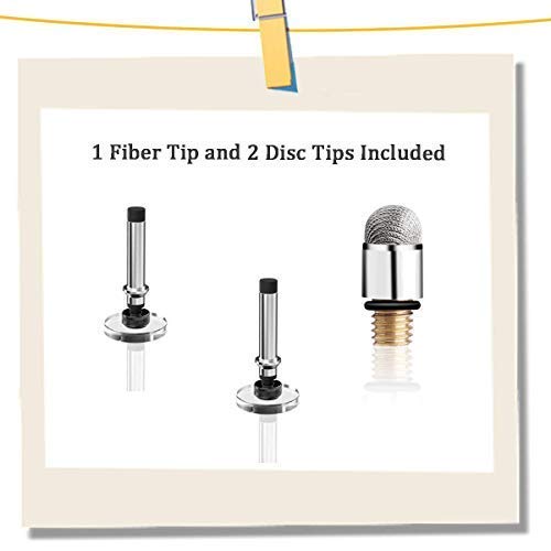 Mixoo Capacitive Stylus Pen, Disc & Fiber Tip 2 in 1 Series, High Sensitivity and Precision, Universal for ipad, iPhone, Tablets and Other Touch Screens, Model: Rose Gold