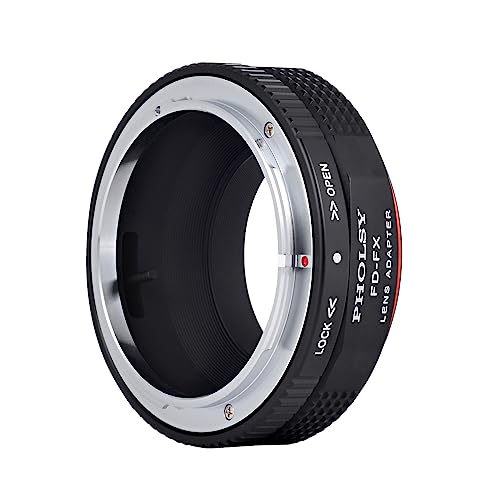 PHOLSY Lens Adapter Compatible with Canon FD FL Lens and Fuji X Camera Canon FD to Fujifilm FX