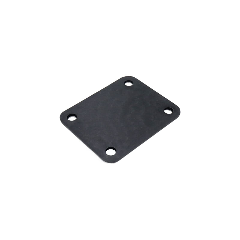 2Pcs 2.5x2.0 Inch Guitar Metal Neck Plate with Nylon Base Compatible with Strat Tele Style Electric Guitar Jazz Bass (Chrome)