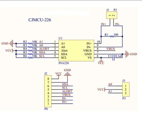 TECNOIOT INA226 IIC I2C Interface Bidirectional Current/Power Monitoring Sensor Pack of 2