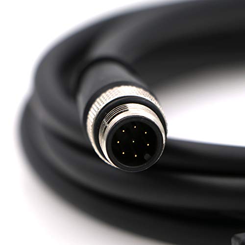 Ethernet-M12-RJ45-Cable for Cognex DM300 M12 8-Pin A-Code Male to RJ45 for Industrial Camera 9.8Ft|3M Black 3M