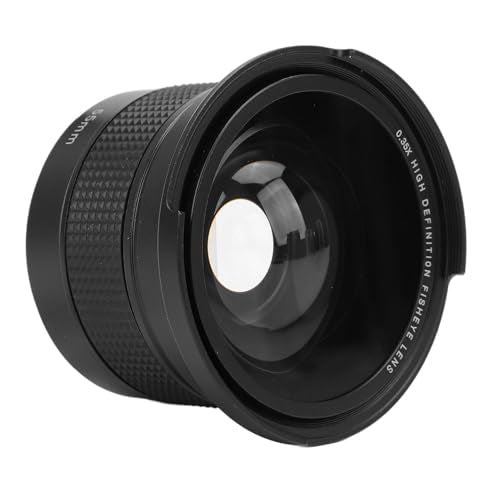 0.35x Ultra Wide Angle Fisheye Lens with Macro, AF IR Compatible. Suitable for All Cameras, Camcorders, and Lenses. for High Resolution Day and Night Photography (55mm) 55mm