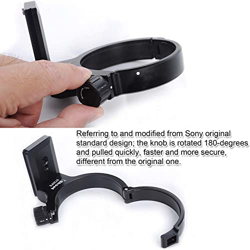 Tripod Mount Ring Lens Collar Compatible with Sony FE 70-200mm f/4 G OSS Lens SEL70200G, Lens Support Holder Bracket Bottom is Arca-Swiss Fit Quick Release Plate Feature Dovetail Groove