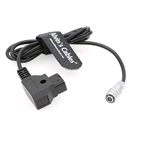 Alvin's Cables BMPCC4K to D Tap Power Cable for Blackmagic Pocket Cinema Camera 4K Gold Mount V Mount Battery Weipu 2 Pin Female to P Tap 1M
