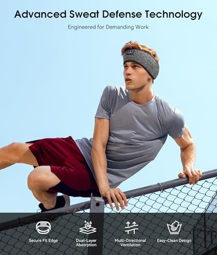 MUSICOZY Bluetooth Headband 2-Pack – Wireless Music Sleep Headphones Set for Men and Women