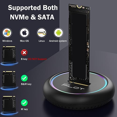 M.2 to USB C Dock + M.2 SSD Reader Adapter - SD03 Plastic + SD03C