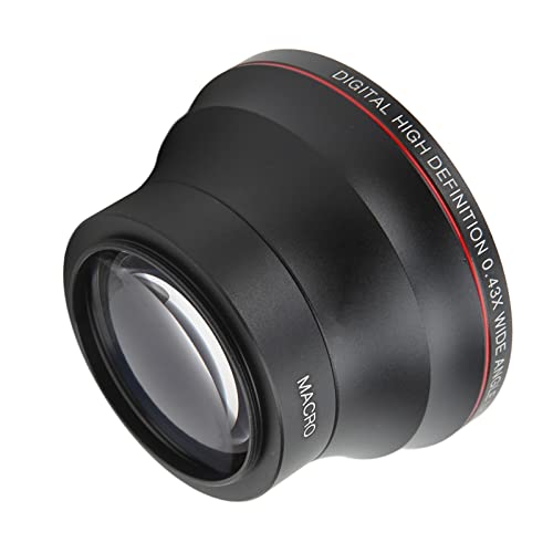 52mm Professional HD Wide Angle Lens, Detachable Macro Lens for Portrait and Landscape Photography, Fits All Lenses with 52mm Thread