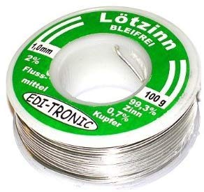 Lead-Free Electronic Solder Wire 1 mm 100 g Single