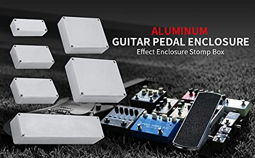 DaierTek 5pcs 1590B Guitar Pedal Enclosure Aluminum Diecast Stomp Box Case 112x61x32mm Toggle Switch Box