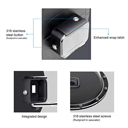 SOONSUN 147FT Underwater Dome Port for GoPro Hero 8 Black Dome Port for GoPro HERO8 Black