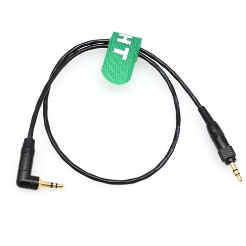 Audio Cable Locking 3.5mm 1/8" to 3.5mm for Sennheiser EK 500 G4 Sony UWP D21 URX Receiver to Camera Recorder Mixer Phone 20" 1/8" locking to 1/8" RA 50cm