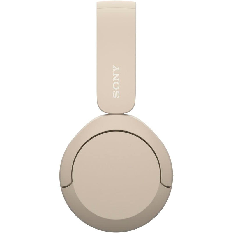 Sony WH-CH520 Best Wireless Bluetooth On-Ear Headphones with Microphone for Calls and Voice Control, Up to 50 Hours Battery Life with Quick Charge Function, Includes USB-C Charging Cable - Beige