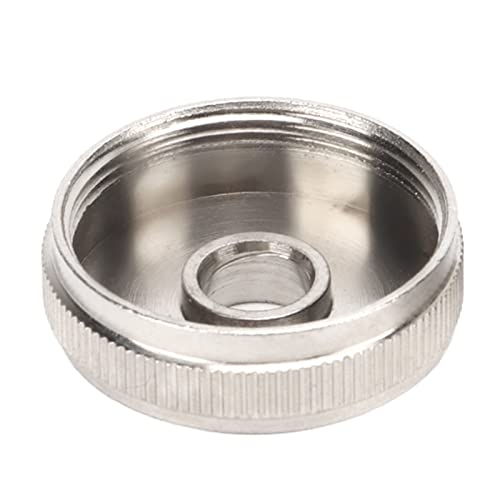 3Pcs Trumpet Valve Buttons Metal Silver Screw Piston for Trumpet Replacement 0.8 * 2.18 * 2.18mm Trumpet Bottom Valve Cap