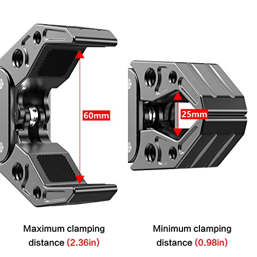 Super Clamp with 1/4&3/8 Standard Stud for Photo Video Studio