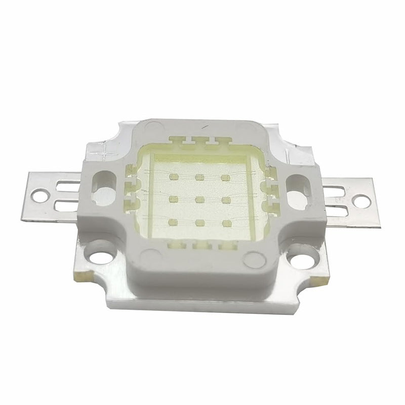 Vrabocry Pack of 2 10W High Power LED Chip Green 520nm-525nm 900mA DC 9V-11V 10W SMD COB Light Emitter Components Diode 10W Bulb Lamp Beads DIY Lighting Green 520 Nm