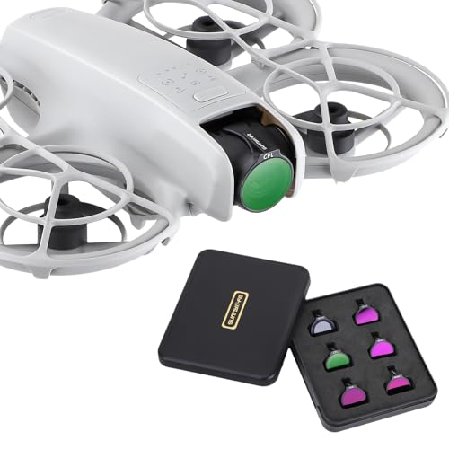 Sunnylife ND Filter Kit for DJI Neo, ND8/16/32/64, CPL & UV, 6-Pack ND8, ND16, ND32, ND64, CPL, MCUV