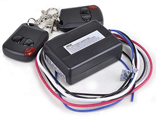 iMBAPrice 12V, 15 Amps, Heavy Duty Boat and Car Universal Remote Control Kit 15 amps (2 Remotes) Black