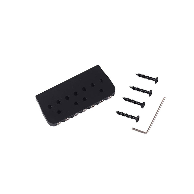 [AUSTRALIA] - Alnicov Electric Guitar 7 String Saddle Bridge，for Guitar Hardtail Bridges Replacement Part Black 