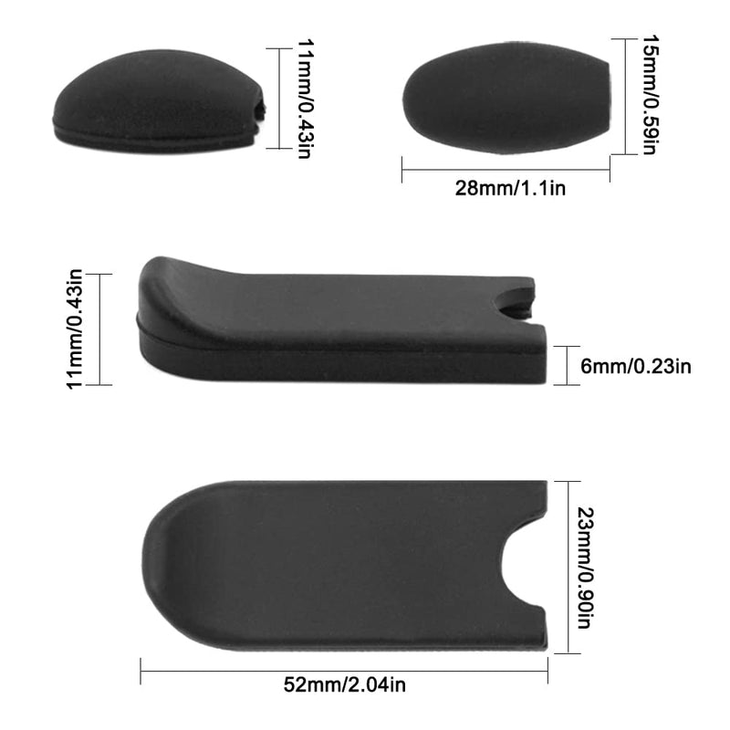 [AUSTRALIA] - 6 pcs Alto Saxophone Thumb Rest, findTop Saxophone Accessories, Clarinet Thumb Rest Cushion, Tenor Saxophone, Baritone Saxophone(Black) 