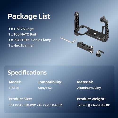 Nitze Cage for Sony FX2 Camera - T-S17B