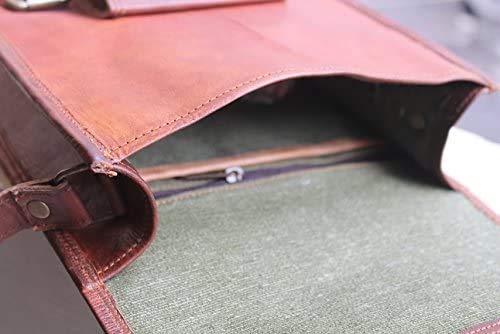 Vintage Tablet Genuine Vintage Leather ipad/tab/Kindle Satchel Crossbody Shoulder Bag 11 Inch