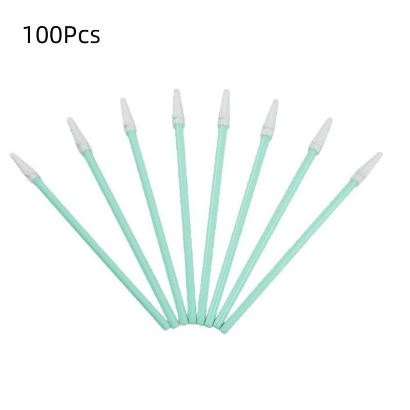 100Pcs Digital Camera Cleaning Brush,Non-Fluffy Fiber Tips Printer Cleaner Tool Cleaning Sponge Swab(C) C