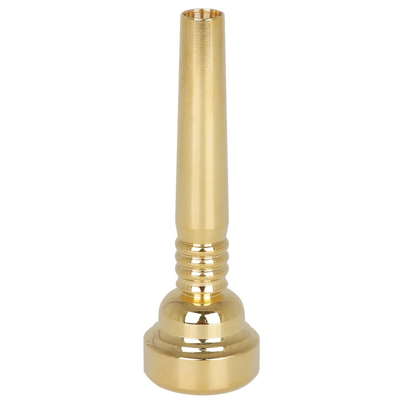 OriGlam Trumpet Mouthpiece 17C Brass Gold Plated Mouthpiece Replacement Part for Brass Wind Musical Instrument Parts