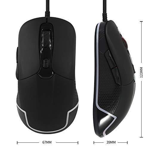 ValueRays USB Optical Heated Computer Mouse Advanced Heated Buttons (Black)