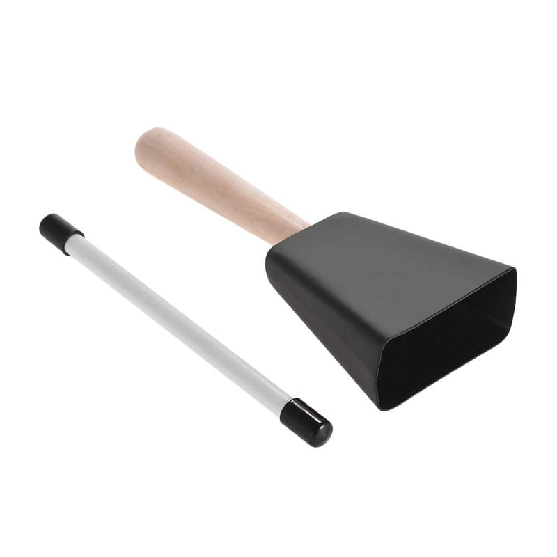 [AUSTRALIA] - Professional Metal Cowbell with Wooden Handle Mallet Percussion Instrument 