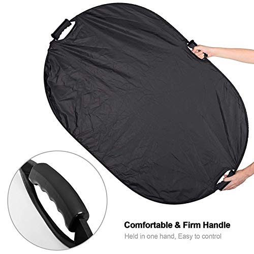 Selens 5-in-1 Oval Reflector with Handle for Photography Photo Studio Lighting & Outdoor Lighting (24 x 36 Inch) 24 x 36 Inch Oval Reflector