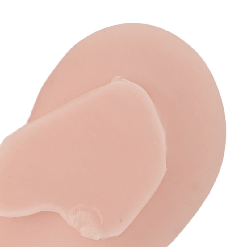Human Ear Model, 1 Pair Soft Silicone Simulation Ear Model, Flexible Artificial Ear, Realistic Body Parts for Piercing Exercises, Earrings, Jewellery Display (2#) 2#