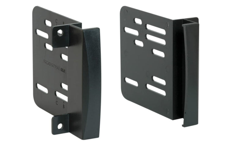 Scosche CR1291B Double DIN Dash Kit Compatible with Select 2007-2019 Chrysler, Dodge & Jeep Vehicles Black Dash Kit Only