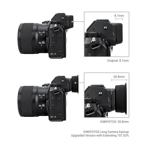 Kiwifotos Round Eyecup Eye Cup Eyepiece for Nikon Z6 III II Z7 II Z5 II Z5 Nikon DK-29 Replacement - Round