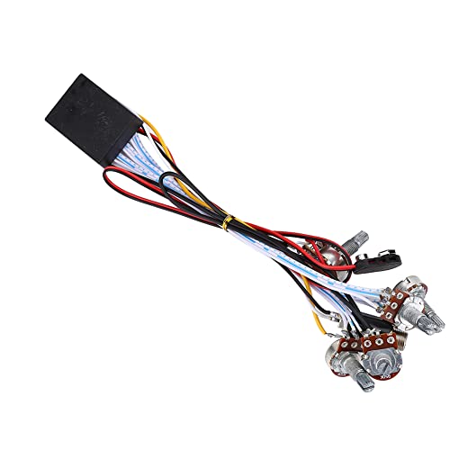 Bass Guitar Preamp 3 Band EQ Active Circuit, Dual Potentiometer Tone Control with Noise Reduction for Pickup Volume Balance DIY Installation Kit‌
