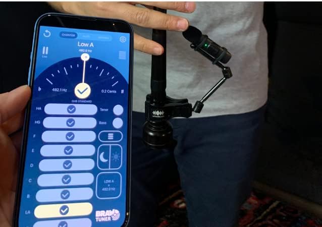 [AUSTRALIA] - InTune Mic - Wireless Clip-on Instrument Microphone for Smartphones, Compatible with iOS & Android, Tuner Apps, Lightweight and Portable (USB-C) USB-C 